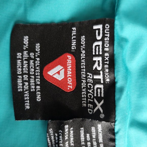 KUHL Born In The Mountains Women's Sz Small Aqua Long Jacket Pertrex/Permaloft - Picture 15 of 16